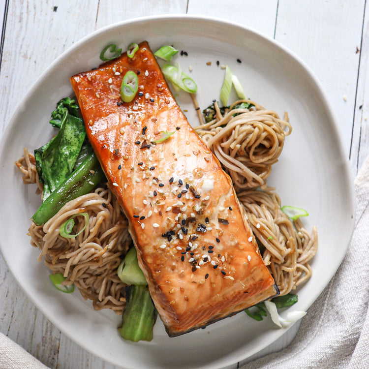 Teriyaki Salmon with Soba Noodles  – SoPo Seafood
