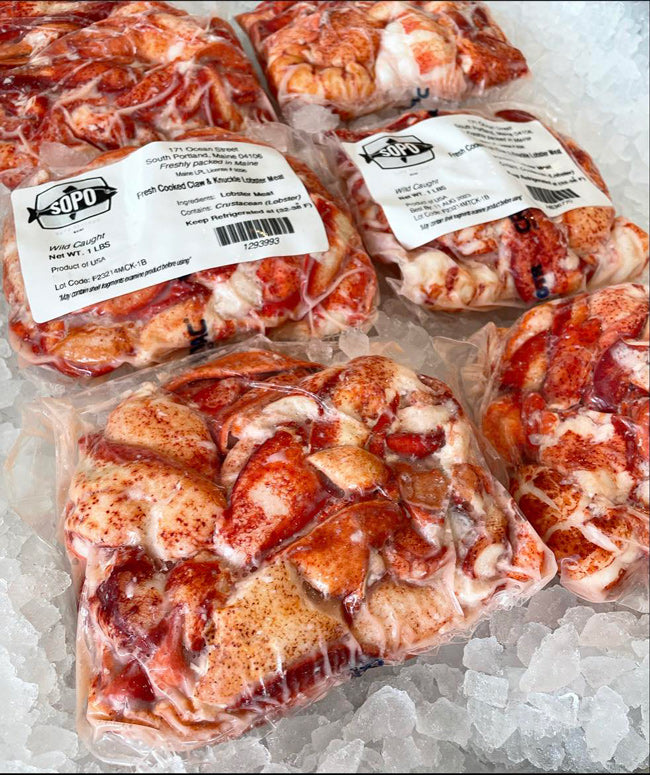 Fresh Maine Lobster Meat - (Hand-Picked Claw & Knuckle Meat) 1 lb bag