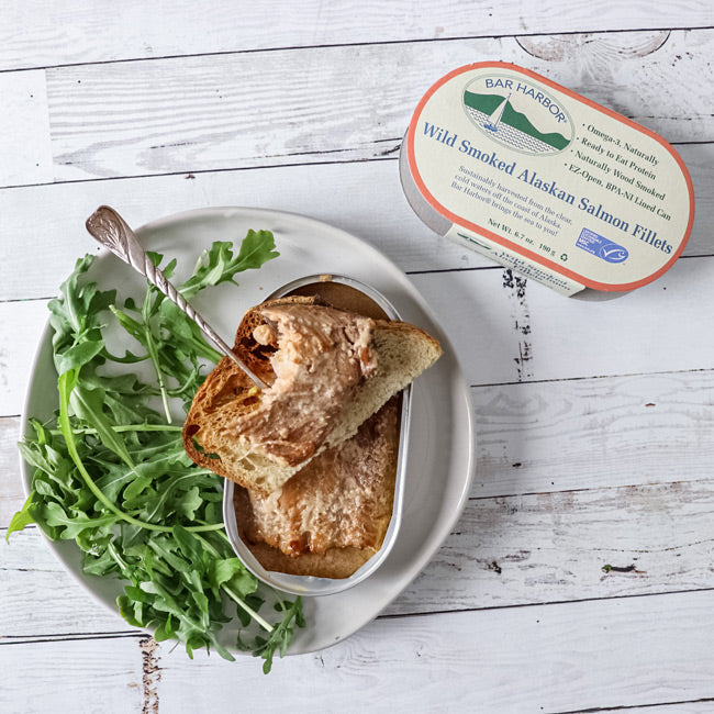 Bar Harbor Maine Tinned Smoked Wild Alaskan Salmon - SOLD OUT