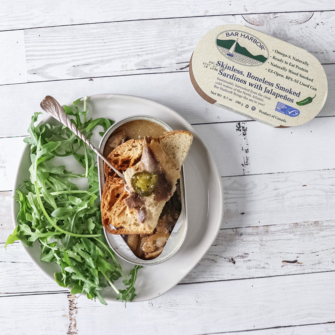 Bar Harbor Maine Tinned Smoked Sardines with Jalapeno - SOLD OUT