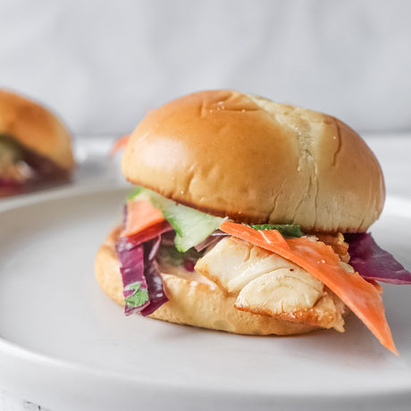 Miso Glazed Halibut Sandwich