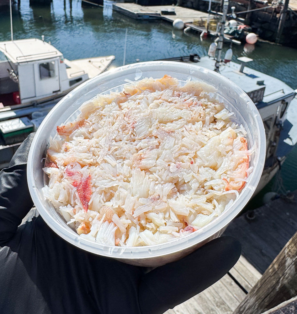 Fresh Picked Maine Crab Meat (8 oz cup) Ready to Eat