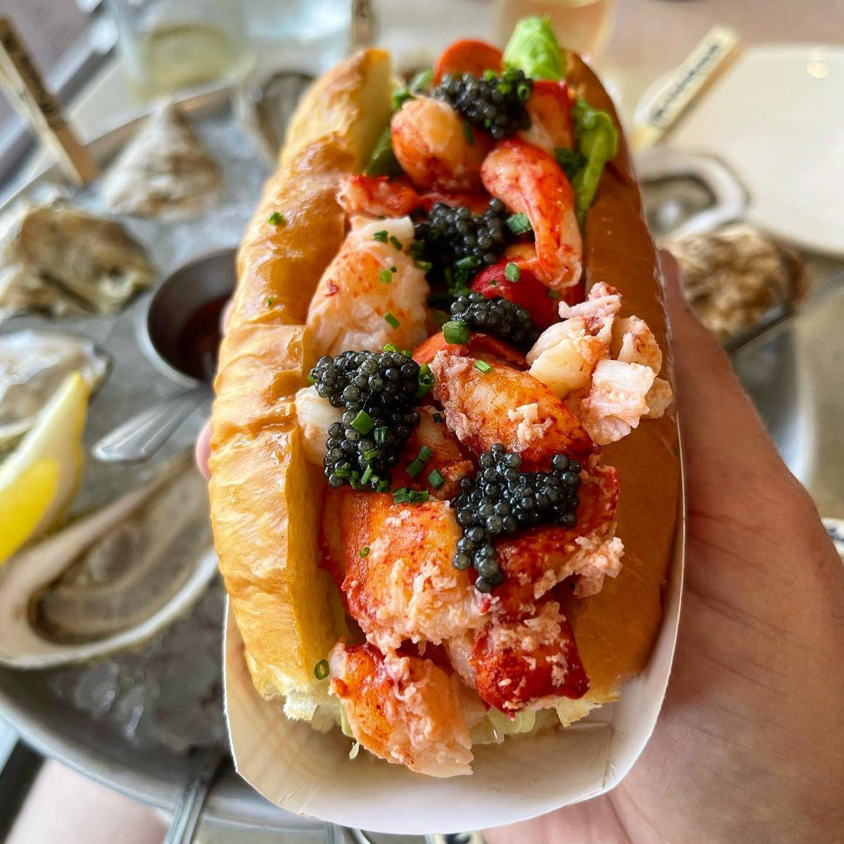 Maine Lobster Roll & American Caviar Kit