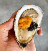 Maine Oyster, Caviar, & Uni Combo - Featured in Forbes Magazine