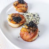 Atlantic Sea Scallops (1 lb, 10/20 ct) — Dry-Packed, Sushi-Grade