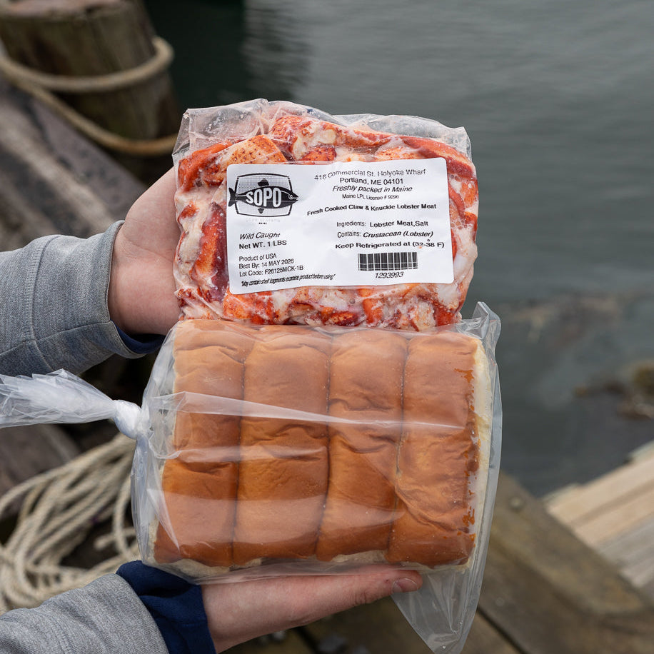 Maine Lobster Roll Kit (4 rolls)