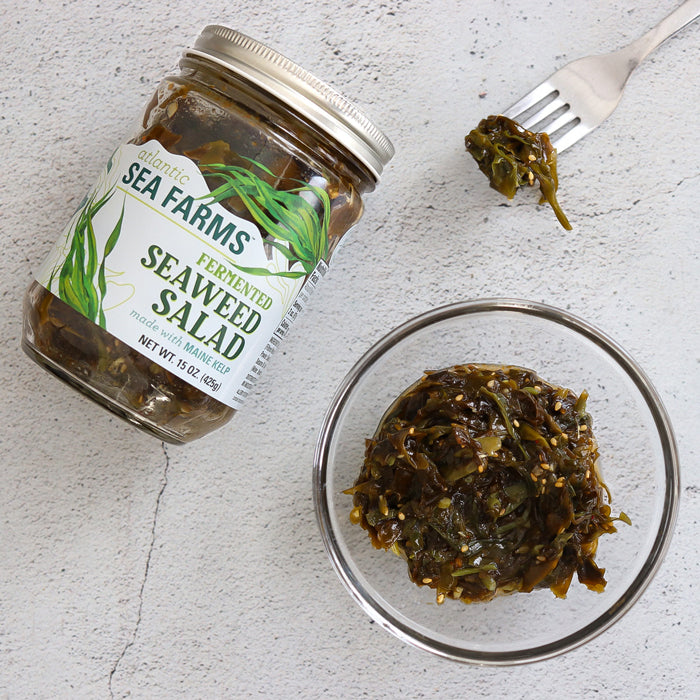 Atlantic Sea Farms Seaweed Salad (Ready to Eat) 15 Oz Jar