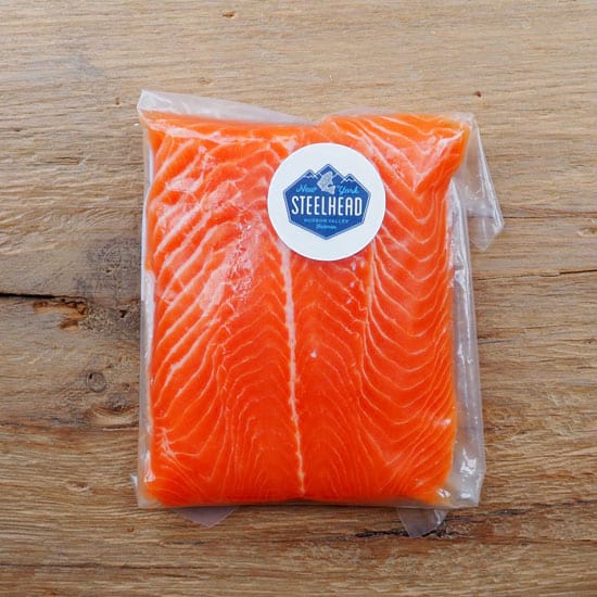 Hudson Valley Steelhead Trout in Cryovaced Fillet