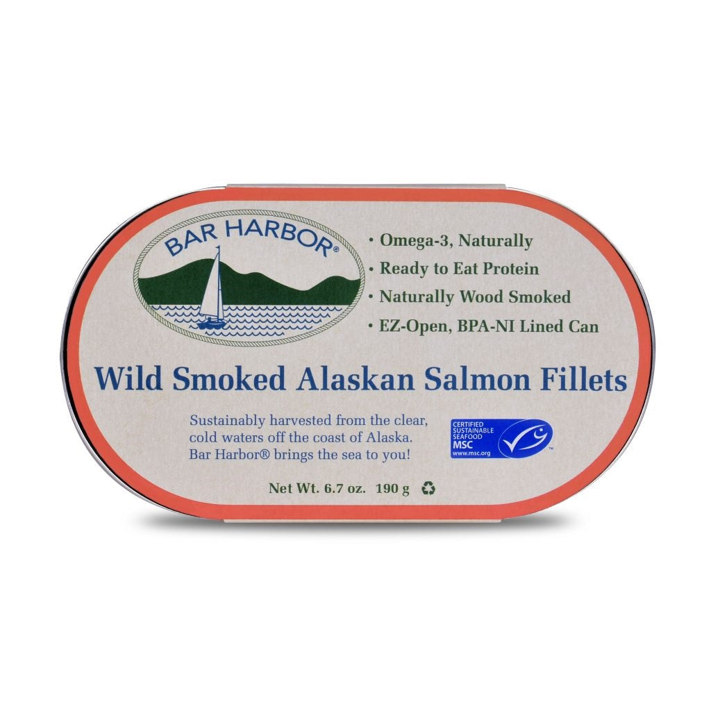 Bar Harbor Maine Tinned Smoked Wild Alaskan Salmon - SOLD OUT