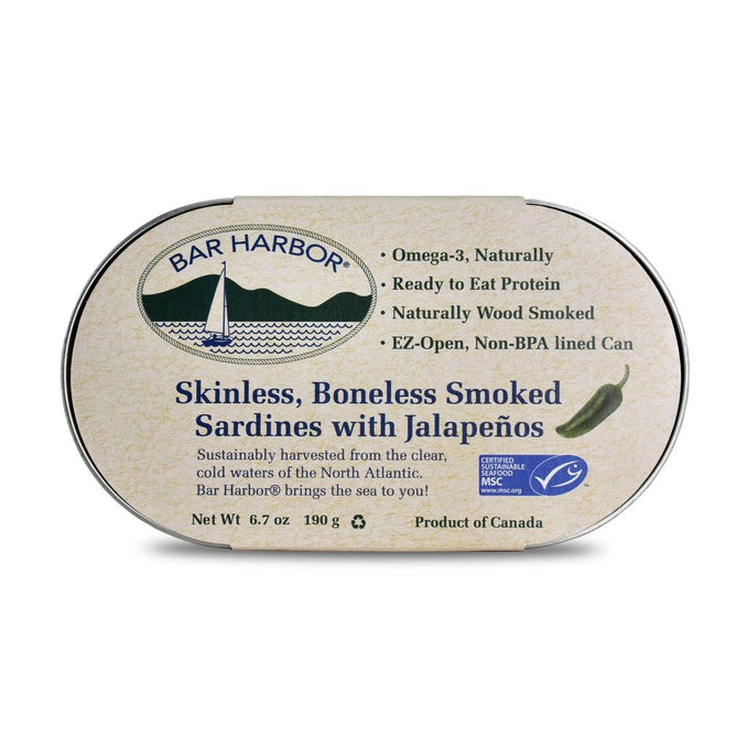 Bar Harbor Maine Tinned Smoked Sardines with Jalapeno - SOLD OUT