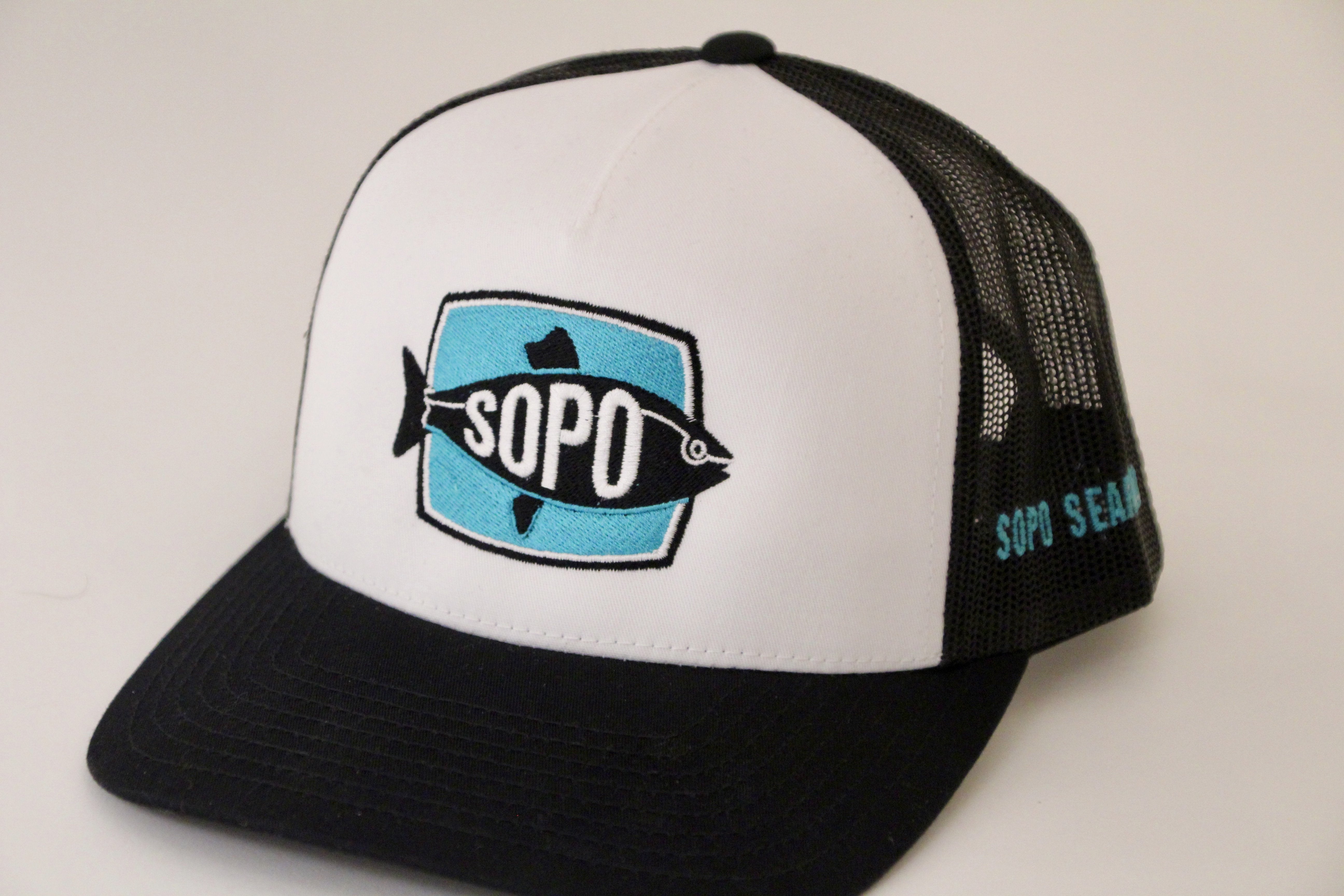 SoPo Hat Black & White - SoPo Seafood